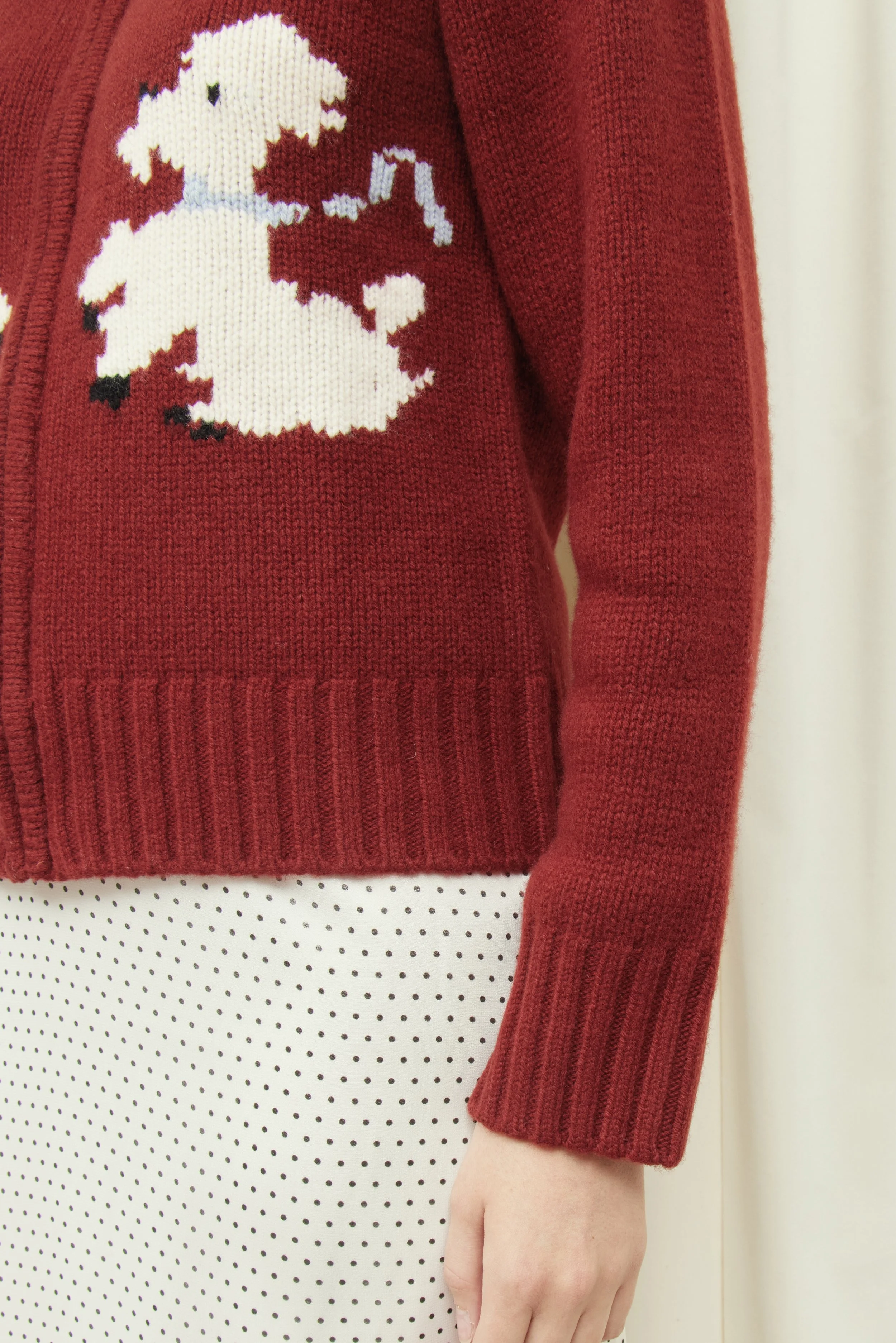 Wellington Poodle Zip-Up Sweater — Tanner Fletcher